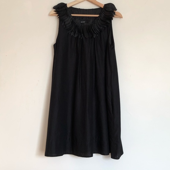 Black Dress with Feather Ornaments - Picture 1 of 3